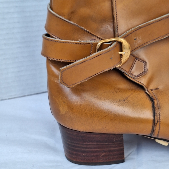 Vintage Ankle Booties Made in Italy sz 9 - Picture 4 of 13